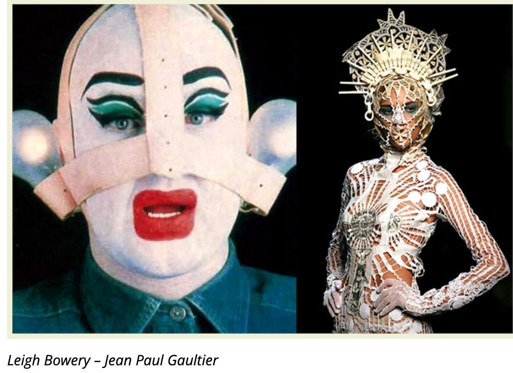 Leigh Bowery inspired Jean Paul Gaultier