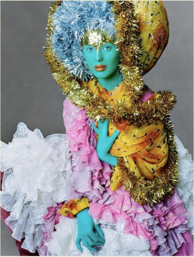 Leigh Bowery-inspired collection by John Galliano (Image credit: Steven Meisel for Vogue)