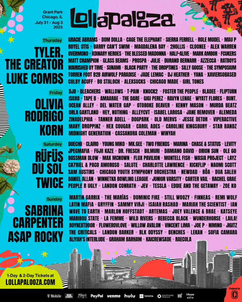 Top U.S. Music Festivals of 2025: From Lollapalooza to Ohana