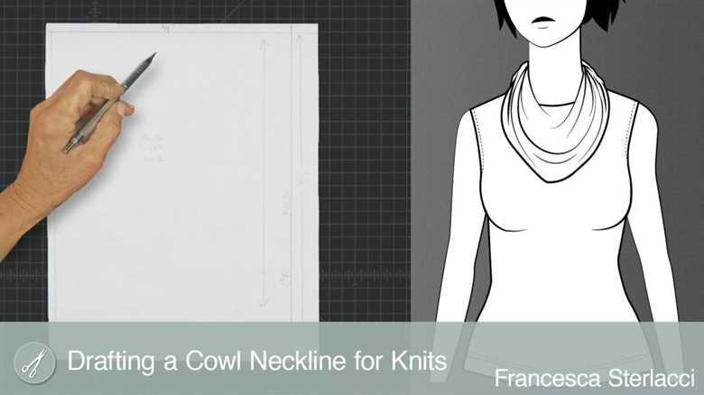 Announcing Our Newest Lesson: Drafting a Cowl Neckline for Knits