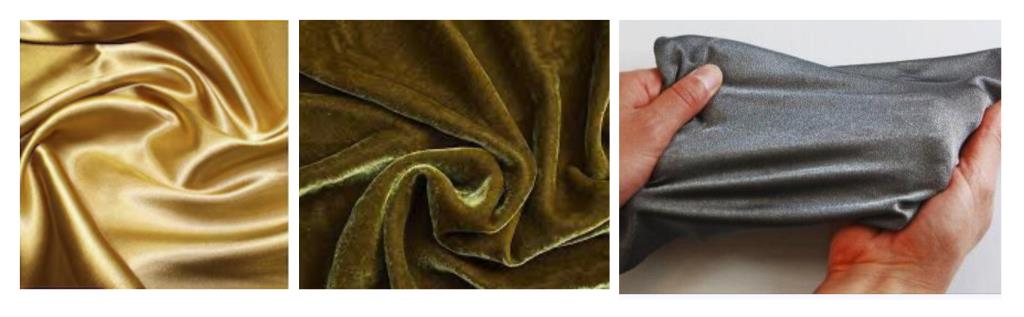 bad fabric choices, Velvet, prints, shine fabrics and light & heavyweight