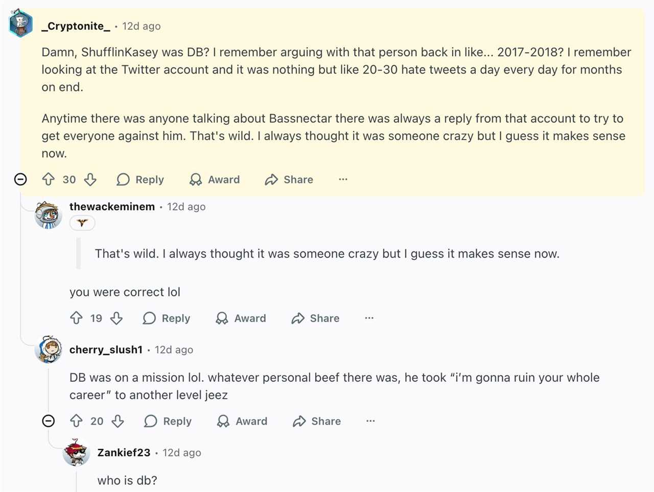 Who is @shufflinkasey? A closer look at the sock puppet network behind ‘Evidence Against Bassnectar’ 