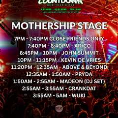 Set Time for Countdown NYE in Los Angeles