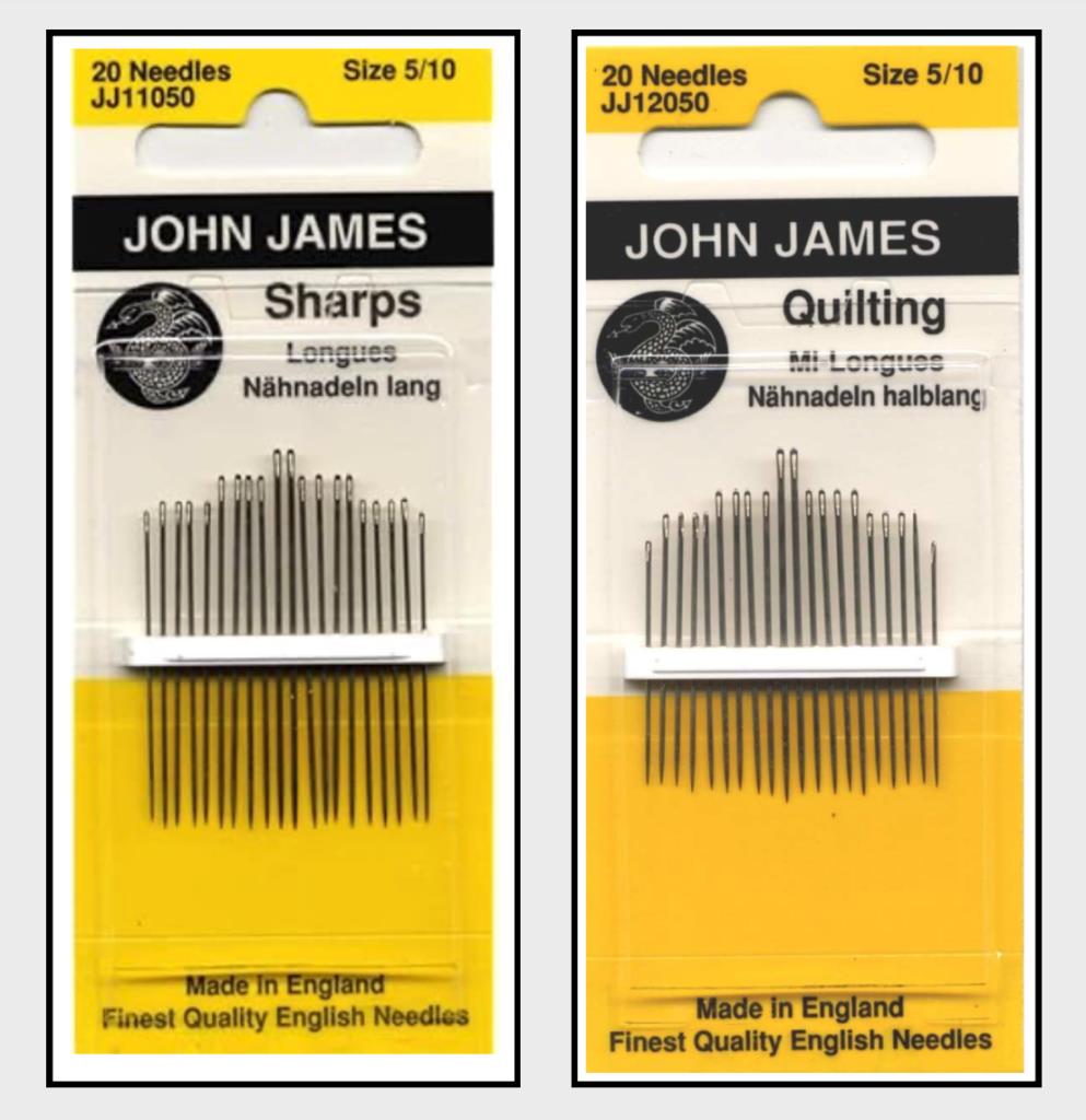 needls: Sharps and quilting betweens