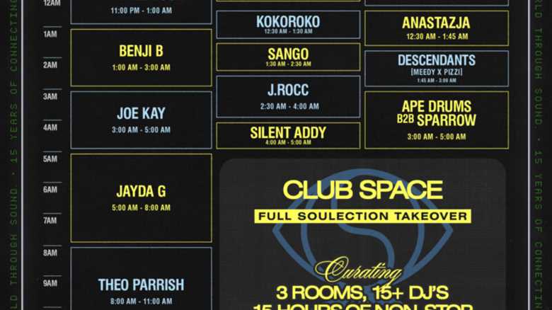 Soulection Curates a 15-Hour Reset for 15th Anniversary at Club Space