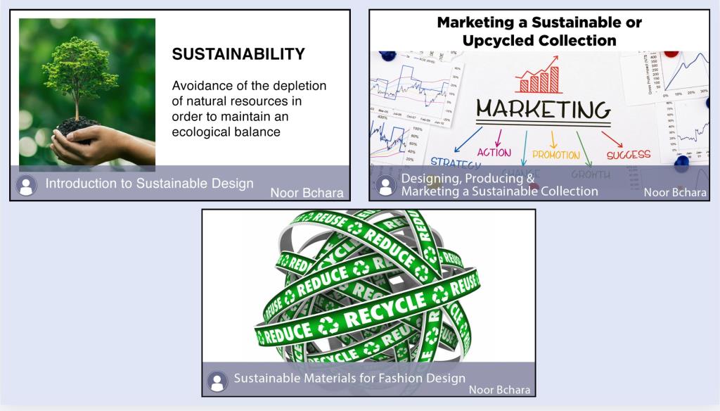 University of Fashion series on sustainable design