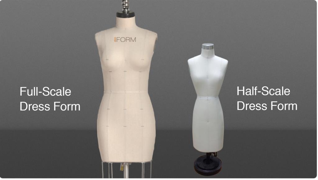 half scale and full scale dress forms