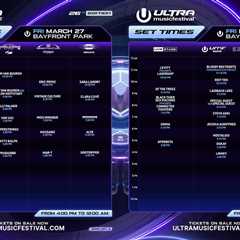 Ultra 2026 Announces Set Times, Swedish House Mafia, #ULTRALIVE and More